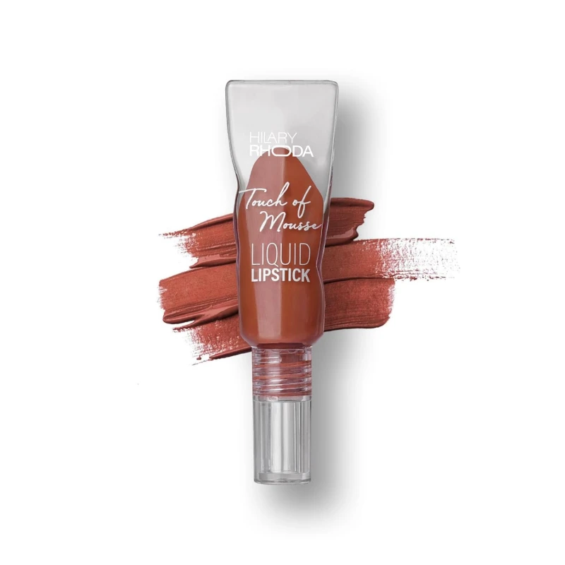 Hilary Rhoda Touch Of Mousse Lipstick | Matte Finish & Long Lasting | Infused with Vitamin E | Weightless & Mousse Finish | Smudge & Waterproof | Vegan - 5ml (Pink Casual - Shade 03) - Thumbnail 3